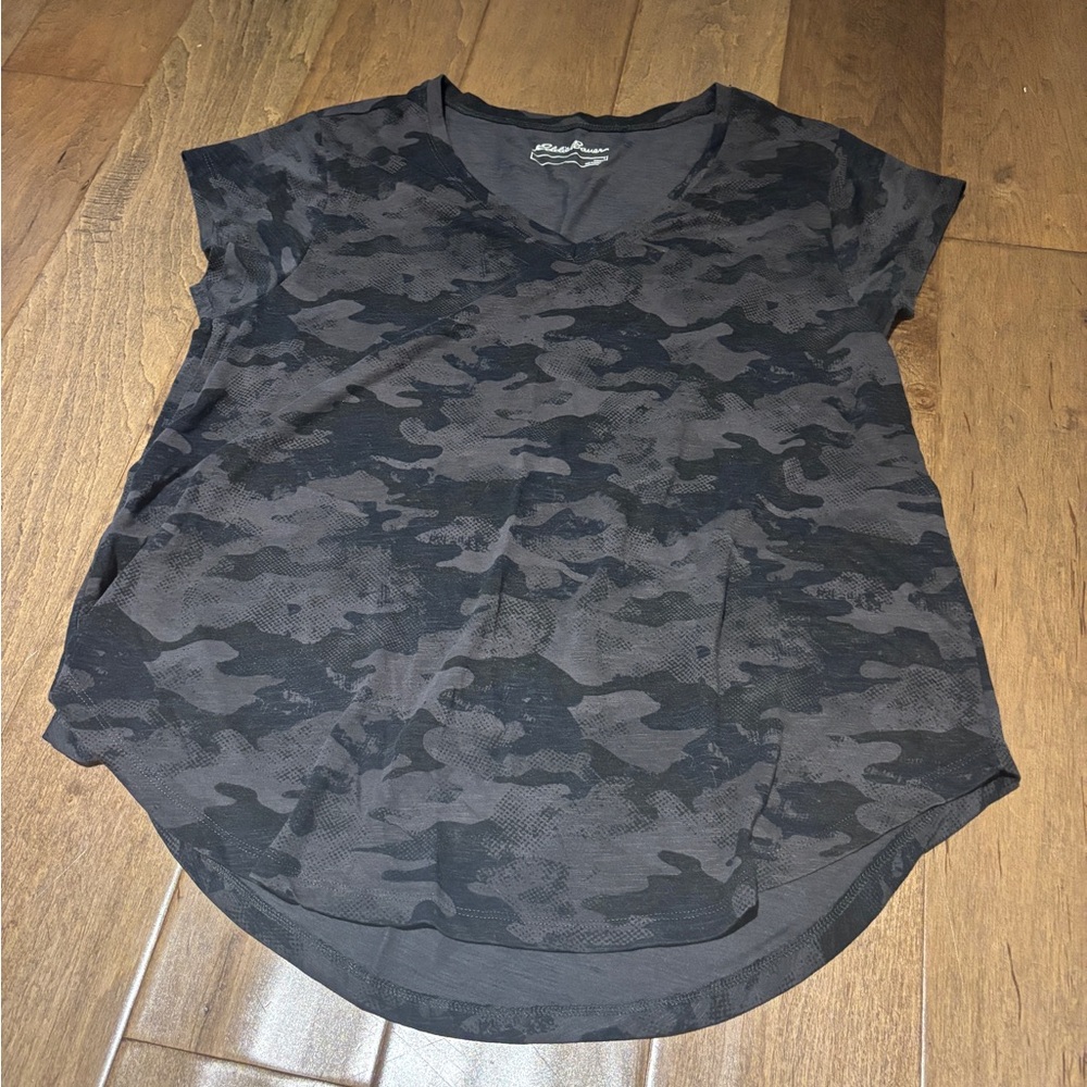 Eddie Bauer Black Camo Women's Top